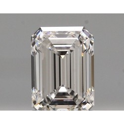 Diament laboratoryjny bezbarwny szlif szmaragdowy, 1.21ct, VVS2, E, IGI LG739551104